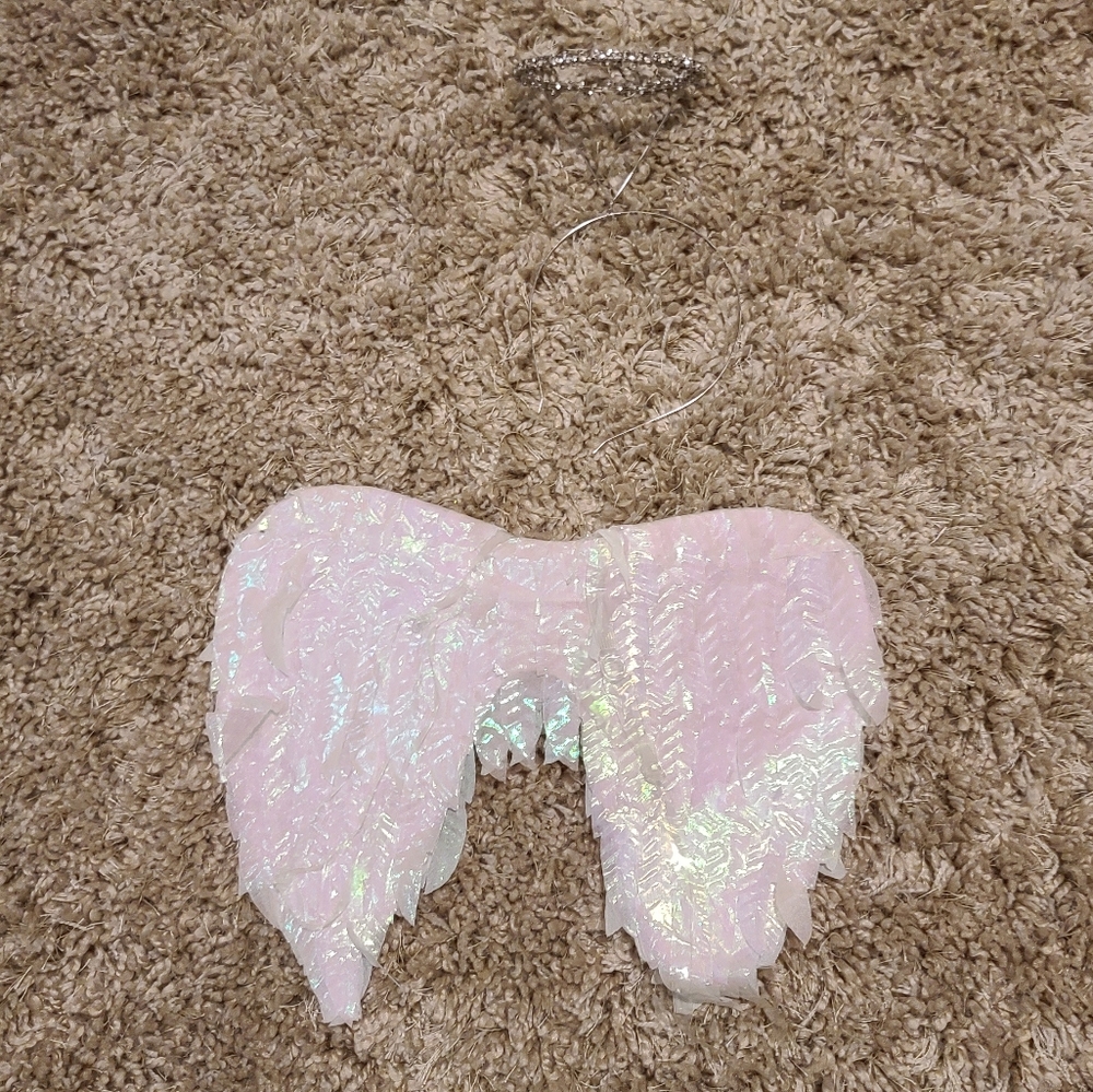 Angel wings & halo headband
